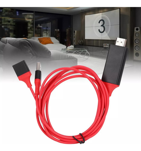 Cable Adaptador Usb Macho Y Hembra A Hdmi Hdtv 1080p Av