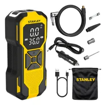 Comprar Compresor De Aire Portátil 12v Stanley Sxif0101 Powerbank Mini Inflador Luz USB Toma 12V Color Amarillo