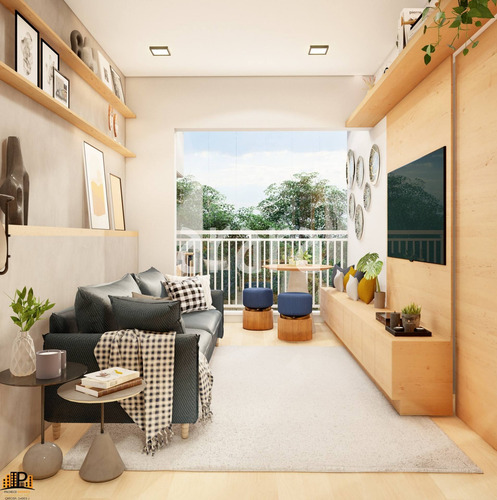 Imagem 4 de 12 de Assunção Sbc - Apto Em Construção 49m2, 2 Dormitórios, Sala, Sacada Com Ponto Grill, Banheiro, Vaga Demarcada E Escriturada. Lazer Completo. - Ap03493 - 70804901