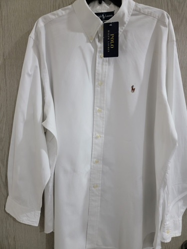 Camisa Polo Ralph Lauren Blanca Talla Xl 02 Saldo Importada 