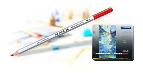 Imagen 5 de 7 de 24 Lapices Colores Staedtler Karat Aquarell Profesional Lata