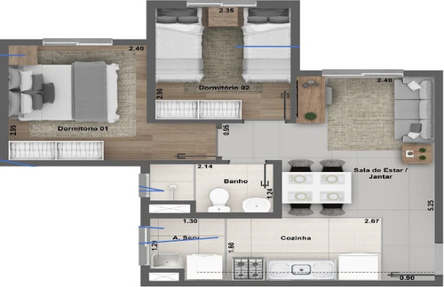 Apartamento À Venda No Bairro Cidade Nova São Miguel - São Paulo/sp - O-14263-27478