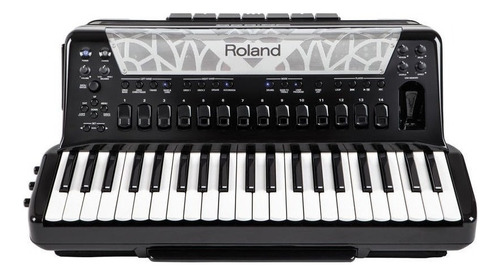 Acordeon digital Roland Fr 8x Bk cor preto V-Accordion
