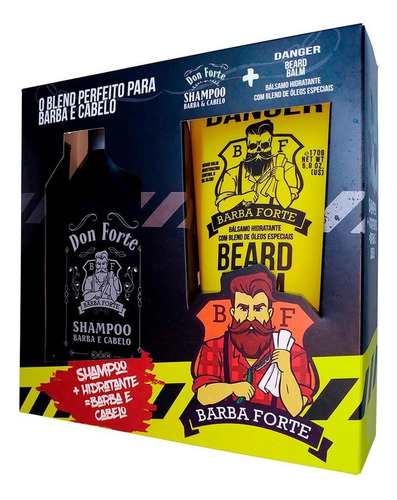 Combo Shampoo Barba Don Juan + Beard Balm Danger Barba Forte