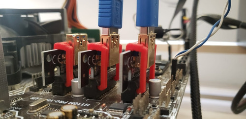 Imagem 5 de 5 de Trava Clip Fixação Pci-e Riser 12 Un.