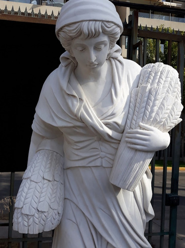 Imponente Bella Escultura Màrmol 180 Cms + Base 60