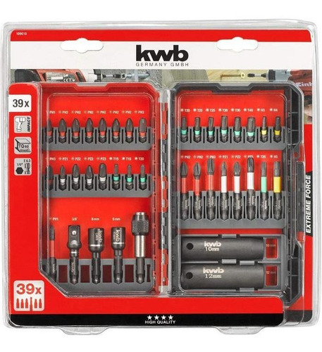 Set Kwb Caja Puntas Impact Extreme Force 39 Piezas Set Kwb Caja Puntas Impact Extreme Force 39 Piezas