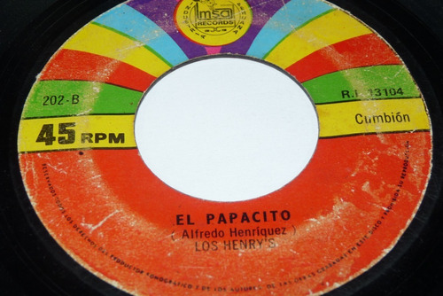 Jch- Los Henrys El Papacito Cumbia 45 Rpm