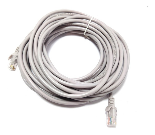 Cable De Internet Utp Red Ethernet Cat5e  Gris 10mts