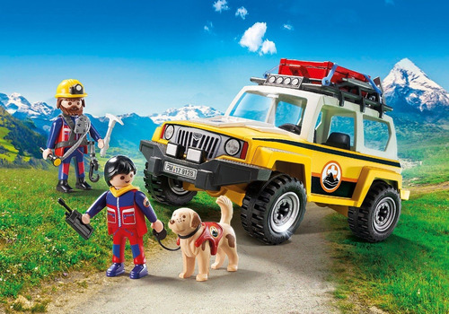 Playmobil 9128 Vehiculo Rescate De Montaña - Intek Original
