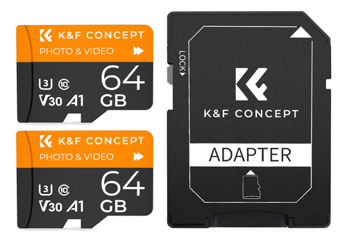 Cartão Sd K&f 64g Para Monitor, Câmera E Gravador De Conduçã