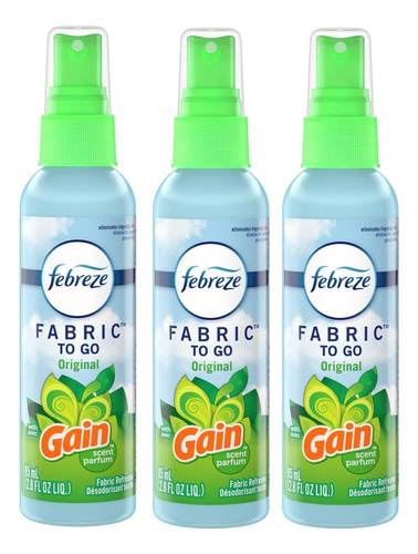 Febreze To Go - Refrescante De Tela Con Aroma Original Gain.