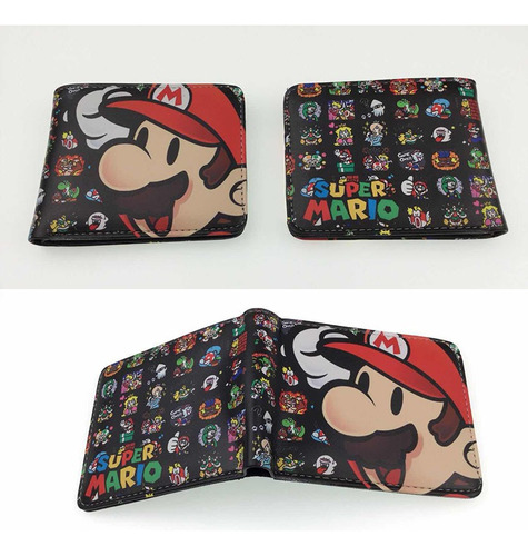 Cartera Unisex Doble Vista Cocida A Mano De Sp Mario