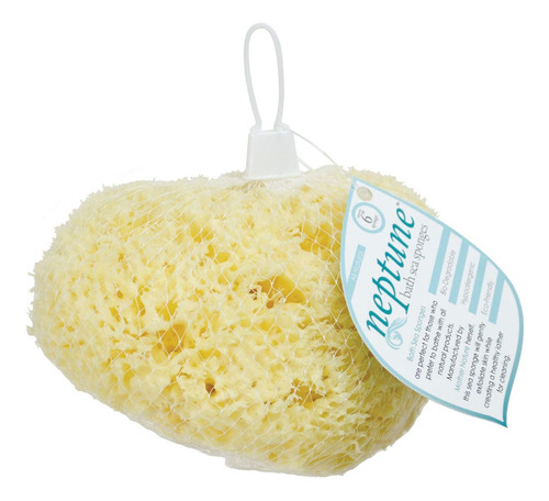 Esponja De Baño Neptune Natural, Hipoalergénica, Amarilla