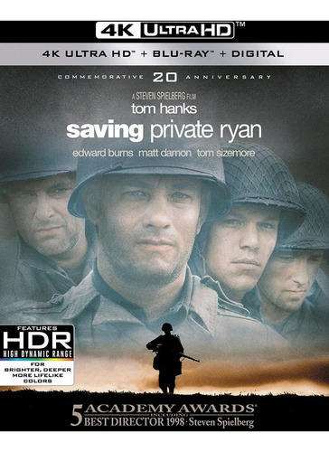 Saving Private Ryan / Rescatando Al Soldado 4k Uhd + Blu-ray