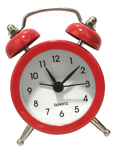 Vintage Reloj De Alarma De Doble Campana Despertador Mudo