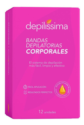 Bandas Depilatorias Corporales Depilissima 12 Unidades