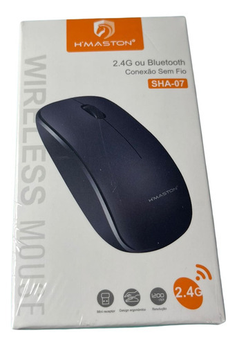 Mouse Sem Fio H'maston Sha-07 Cor Preto