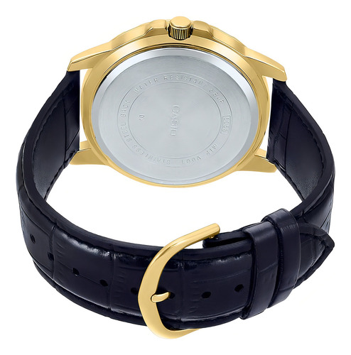 Reloj Casio Mtp-vd01gl-1evud Mtp-vd01gl-1ev Entrador Gold Color de la correa Marrón Color del bisel Acero inoxidable Color del fondo Negro