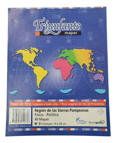 Mapas Numero Region De Las Sierras Pampeanas Fisico Politico