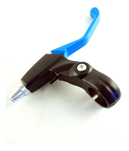 Par Manija De Freno Full Aluminio P/ Bici. Azul / Amarillo Azul