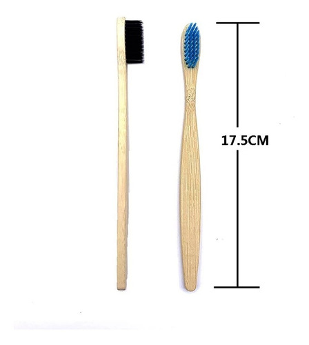 Imagem 5 de 5 de Escovas Dente Bambu Ecológico Natural Sustentável 10un Macia