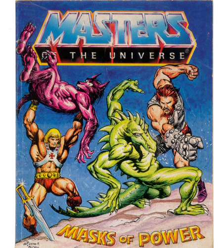 He-man Minicomic Masks Of Power 1984 Mattel Eua Motu Masters
