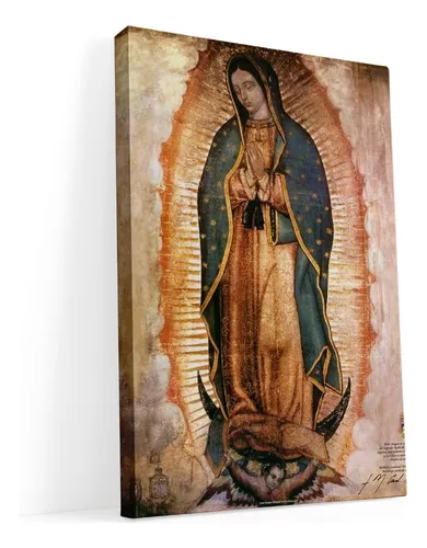 comprar Cuadro Virgen Guadalupe Copia Fiel De Basilica En Lienzo 02