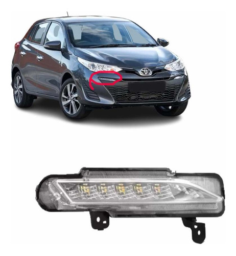 Daylight Drl Yaris Ano 2018 19 2020 2021 2022 2023 O Par