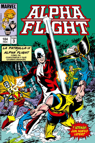 Biblioteca Alpha Flight N.3. 1984-85: Alpha Flight 13-19 Usa, De John Byrne. Editorial Panini Comics En Español