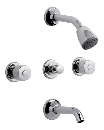 Griferia Combo Fv Ducha Lavatorio Bidet Inodoro Dion- Cuotas