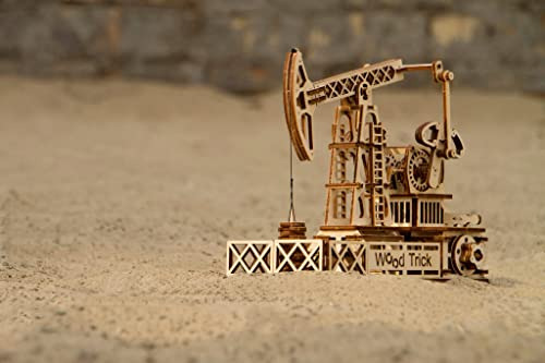 Wood Trick Oil Derrick Rig Toy - Bomba De Aceite Jack Modelo