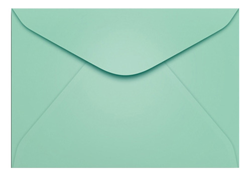 100 Envelopes Cores Para Convite - 11,4x16,2 Cor Verde-claro Liso