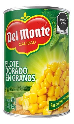 Elote Dorado Del Monte En Granos 400g
