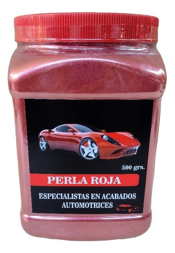 Perla En Polvo Mediana Automotriz De 1/2 Kilo Roja