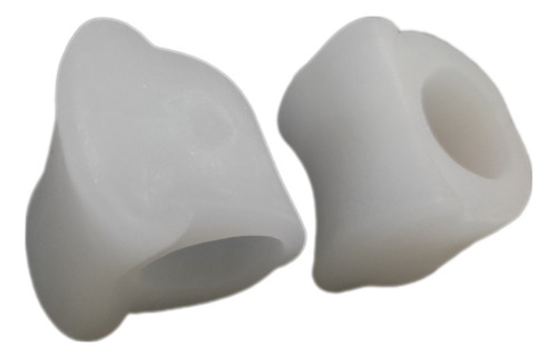 1 Par Corrector Juanetes Hallux Dedos Color Blanco 1 Bucle