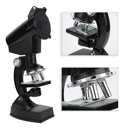 Kit De Microscopio Infantil 1200x Para Estudiantes De Primar