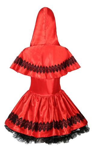 Little Red Riding Hood Vestido Cosplay Disfraz Para Adultos