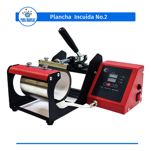 Combo 8 En 1 Impresora Sublima Sublimación 9 2plancha Color Rojo