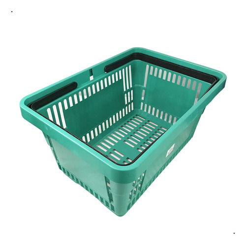 Cesta De Compras Supermecado Cestinha Loja 16l Verde