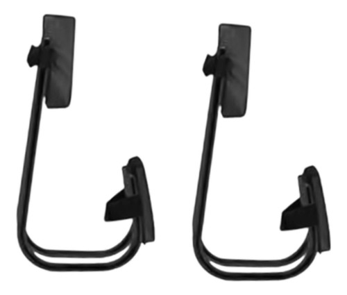 Kit De 2 Cojines Ergonómicos Tubo Negro Almohadilla Negra