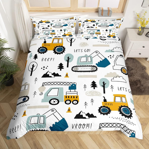 Juego De Ropa De Cama Para Niños Con Diseño De Caricaturas,