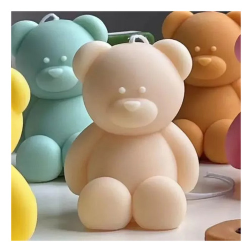 Molde De Silicone Urso Lembrancinha Cor Branco