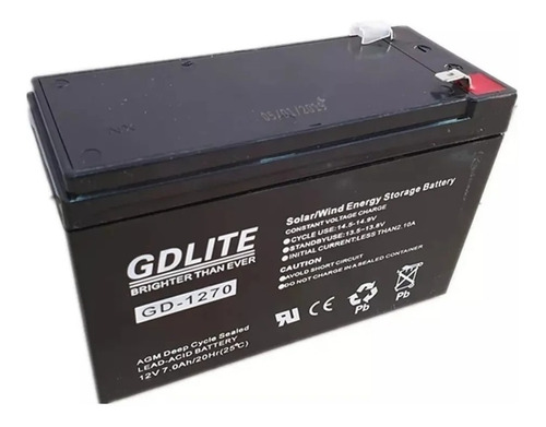Bateria Gdlite Agm 12v 7ah Nuevas