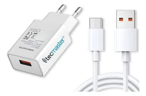Cargador Usb-c Carga Rápida Inteligente 3a 18w Con Cert Sec