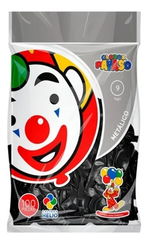 comprar Globo Negro Metalico Latex No 9 50 Pz Fiesta Decoración Pay