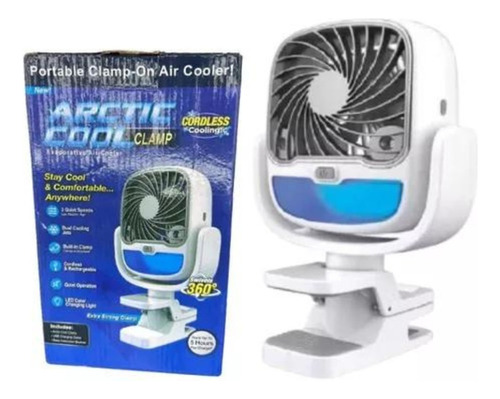 Ventilador Portatil Y Recargable Mini Enfriador 2 En 1 360