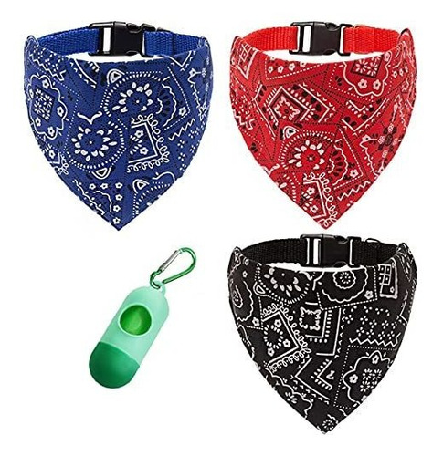 Alpha Tail Supplies Dog Bandana Collar Scarf Silencio Zwknc