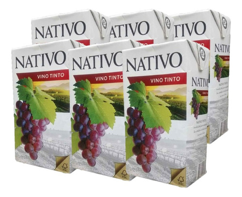 Pack De 06 Vinos Nativo 1000ml