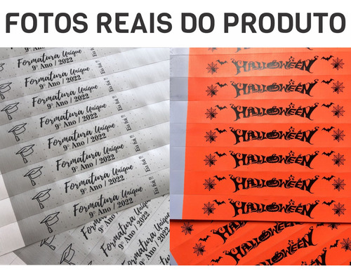 4500 Pulseiras Identificação Vip Festa Evento Personalizada